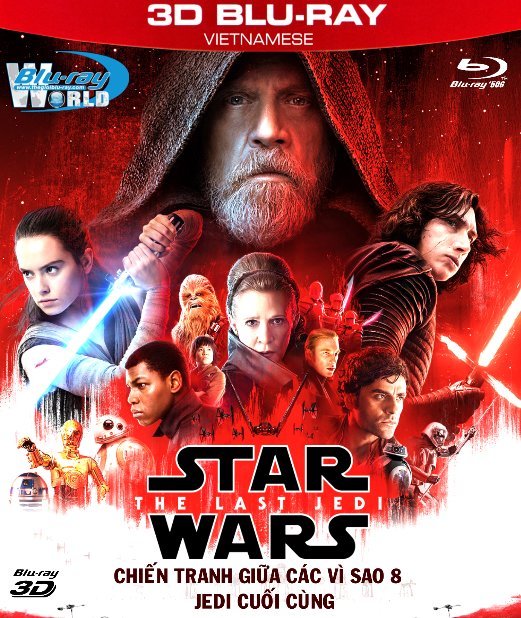 Z250. Star Wars VIII The Last Jedi 2017 - Star Wars 8: Jedi Cuối Cùng 3D50G (DTS-HD MA 7.1) 